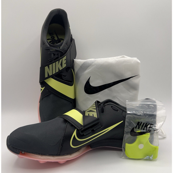 Nike Air Zoom LJ Elite Track & Field Jumping Spikes Black/Pink Men's Size 12 - Picture 1 of 12